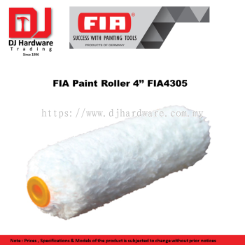 FIA SUCCESS WITH PAINTING TOOLS  GERMANY  FIA PAINT ROLLER 4'' FIA4305 (CL)