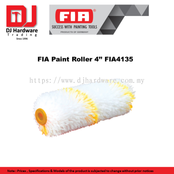 FIA SUCCESS WITH PAINTING TOOLS  GERMANY  FIA PAINT ROLLER 4'' FIA4135 (CL)