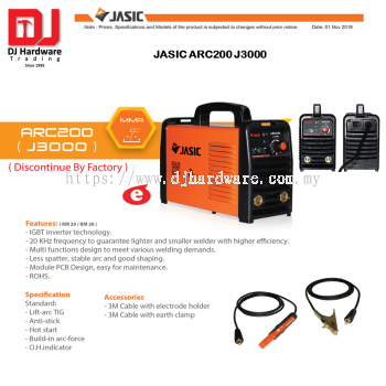 JASIC WELDING ARC200 J3000 (CL)