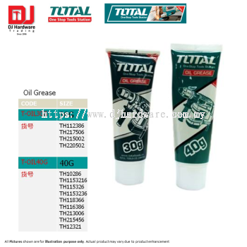 TOTAL ONE STOP TOOLS STATION OIL GREASE 30G 40G (LSK)