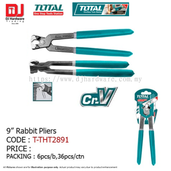 TOTAL ONE STOP TOOLS STATION RABBIT PLIERS 9'' T-THT2891 (LSK)