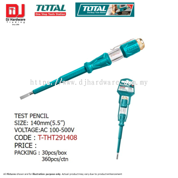 TOTAL ONE STOP TOOLS STATION TEST PENCIL 140MM T-THT291408 (LSK)