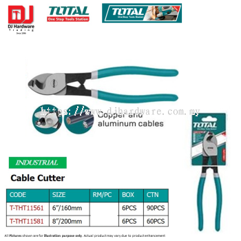 TOTAL ONE STOP TOOLS STATION INDUSTRIAL CABLE CUTTER 160MM 180MM (LSK)