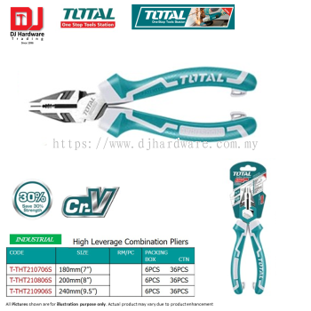 TOTAL ONE STOP TOOLS STATION INDUSTRIAL HIGH LEVERAGE COMBINATION PLIERS (LSK)