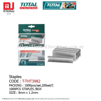 TOTAL ONE STOP TOOLS STATION STAPLES 8MM X 1.2MM T-THT3982 (LSK)