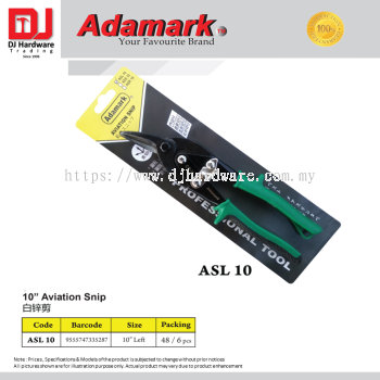 ADAMARK AVIATION SNIP ASL10 10'' LEFT 9555747335287 (CL)