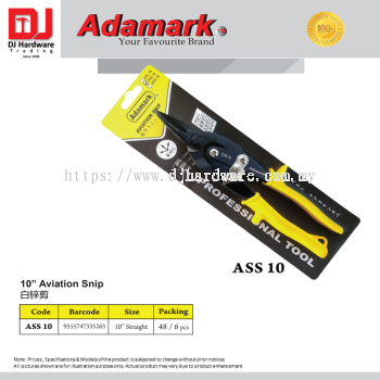 ADAMARK AVIATION SNIP ASS10 10'' STAIGHT 9555747335263 (CL)