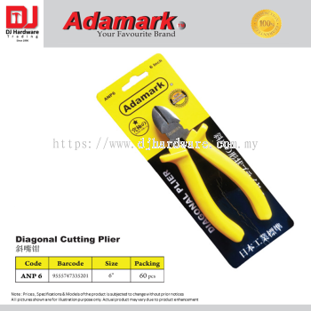 ADAMARK DIAGONAL CUTTING PLIER ANP 6 6'' 9555747335201 (CL)