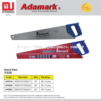 ADAMARK HAND SAW 3 SIZE (CL)