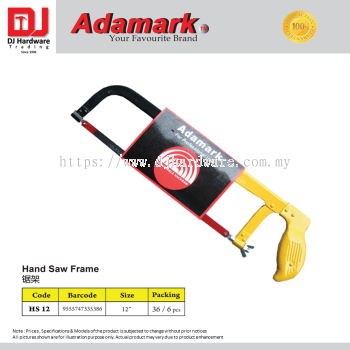 ADAMARK HAND SAW FRAME HS12 12'' 9555747335386 (CL)