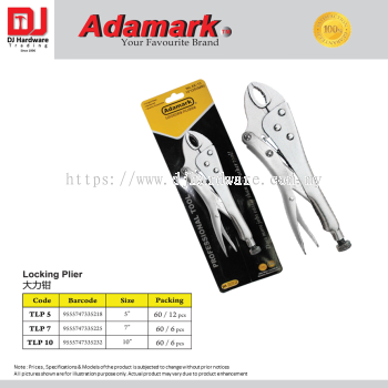 ADAMARK LOCKING PLIER 3 SIZE (CL)