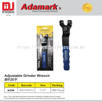 ADAMARK ADJUSTABLE GRINDER WRENCH AGW 9555747335775 (CL)