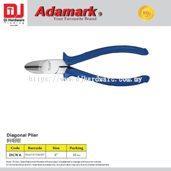 ADAMARK DIAGONAL PLIER DCN 6 6'' 9555747336307 (CL)