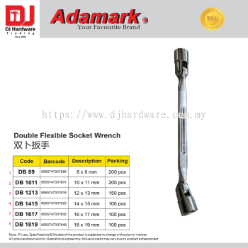 ADAMARK DOUBLE FLEXIBLE SOCKET WRENCH 6 SIZE (CL)