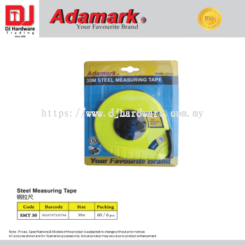 ADAMARK STEEL MEASURING TAPE SMT30 30M 9555747335744 (CL)