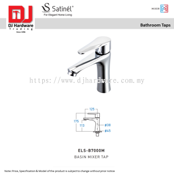 SATINEL FOR ELEGANT HOME LIVING MIXER BATHROOM TAPS BASIN MIXER TAP ELS B7000M (OEL)