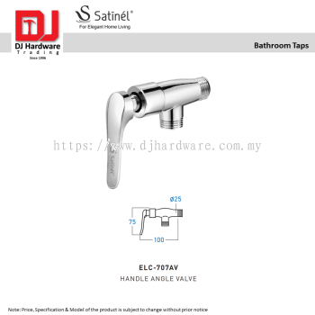 SATINEL FOR ELEGANT HOME LIVING STAINLESS STEEL BATHROOM TAPS  HANDLE ANGLE VALVE ELC 707AV (OEL)