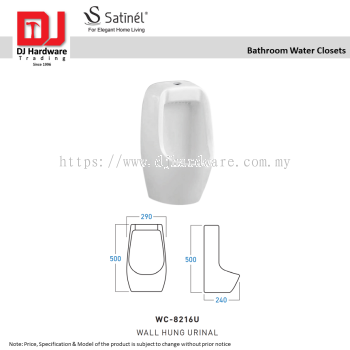 SATINEL FOR ELEGANT HOME LIVING BATHROOM WATER CLOSETS WALL HUNG URINAL WC 8216U (OEL)