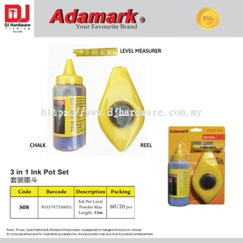 ADAMARK 3 IN 1 INK POT SET 15M 508 9555747336055 (CL)