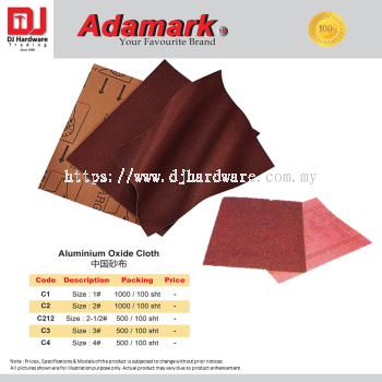 ADAMARK ALUMINIUM OXIDE CLOTH 5 SIZE (CL)