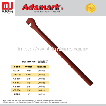 ADAMARK BAR BENDER 7 SIZE (CL)