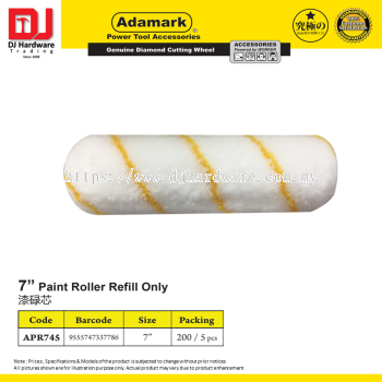 ADAMARK PAINT ROLLER REFILL ONLY 7'' APR745  9555747337786 (CL)