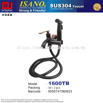 ISANO FAUCET SUS304 BLACK 1600TB (CL)