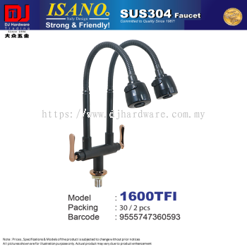 ISANO FAUCET SUS304 BLACK 1600TFI (CL)