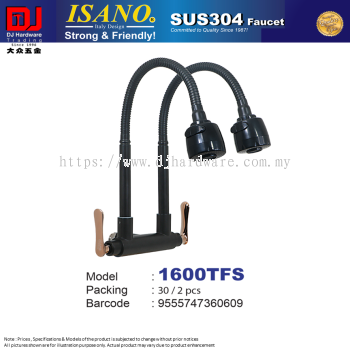 ISANO FAUCET SUS304 BLACK 1600TFS (CL)