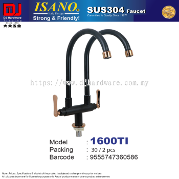 ISANO FAUCET SUS304 BLACK 1600TI (CL)