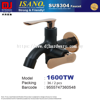 ISANO FAUCET SUS304 BLACK 1600TW (CL)