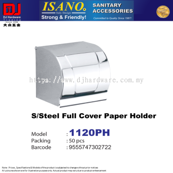 ISANO SANITARY ACCESSORIES STAINLESS STEEL FULL COVER PAPER HOLDER 1120PH (CL)