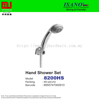 ISANO STRONG & FRIENDLY HAND SHOWER SET 8200HS (CL)