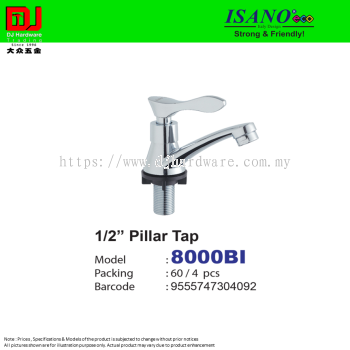 ISANO STRONG & FRIENDLY PILLAR TAP 1-2'' 8000BI (CL)