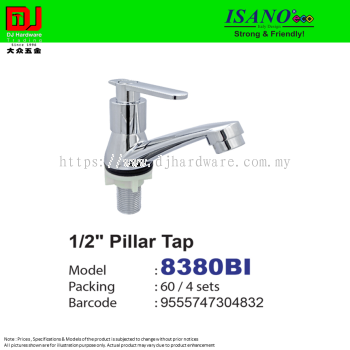 ISANO STRONG & FRIENDLY PILLAR TAP 1-2'' 8380BI (CL)