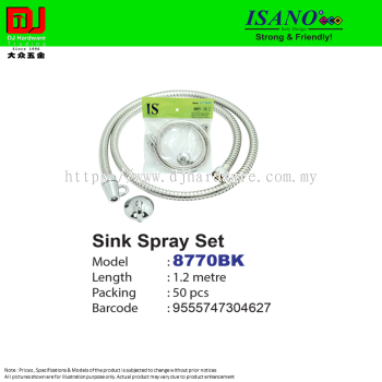 ISANO STRONG & FRIENDLY SINK SPRAY SET 1.2M 8770BK (CL)