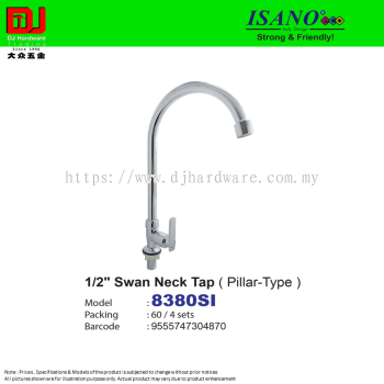 ISANO STRONG & FRIENDLY SWAN NECK TAP PILLAR TYPE 1-2'' 8380SI (CL)