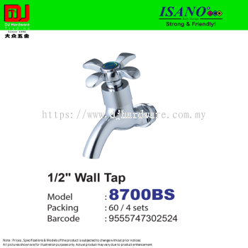 ISANO STRONG & FRIENDLY WALL TAP 1-2'' 8700BS (CL)