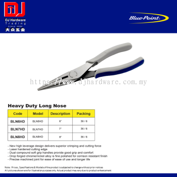 BLUE POINT HEAVY DUTY LONG NOSE BLN6HD BLN7HD BLN8HD 3 SIZE (CL)