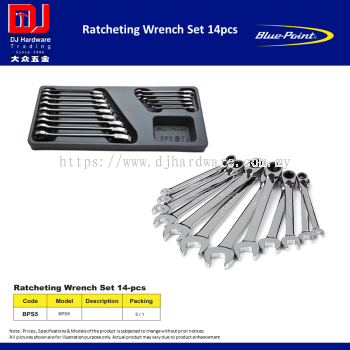 BLUE POINT RATCHETING WRENCH SET 14PCS BPS5 (CL)