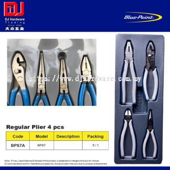 BLUE POINT REGULAR PLIER 4 PCS BPS7A (CL)