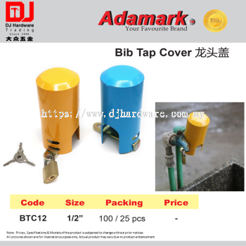 ADAMARK BIB TAP COVER BTC12 1-2'' (CL)