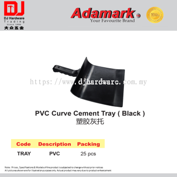 ADAMARK PVC CURVE CEMENT TRAY BLACK TRAY PVC (CL)