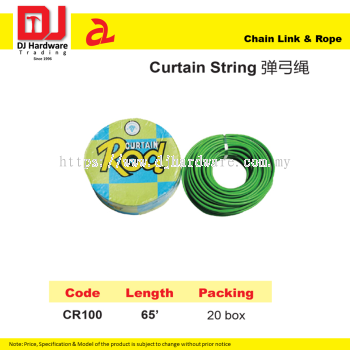 DJ CHAIN LINK & ROPE CURTAIN STRING CR100 LENGTH 65' (CL)