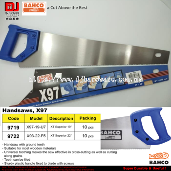 BAHCO HANDSAWS XT SUPERIOR X97 (CL)