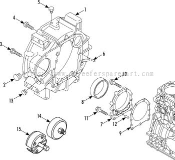 204F3 FLYWHEEL HOUSING GROUP (TK486 series) 