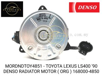 MORDNDTOY4851 - TOYOTA LEXUS LS400 '90 DENSO RADIATOR MOTOR ( ORG ) 168000-4850