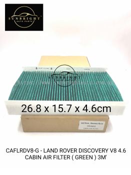 CAFLRDV8-G - LAND ROVER DISCOVERY V8 4.6 CABIN AIR FILTER ( GREEN ) 3M'