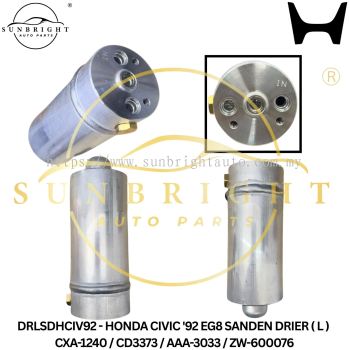 DRLSDHCIV92 - HONDA CIVIC '92 EG8 SANDEN DRIER ( L ) CXA-1240 / CD3373 / AAA-3033 / ZW-600076
