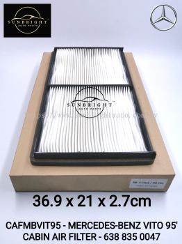 CAFMBVIT95 - MERCEDES-BENZ VITO 95' CABIN AIR FILTER - 638 835 0047